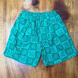 Vintage 90s Y2K Nike Mens Tribal Shorts XL Cotton Geometric All over print HH18